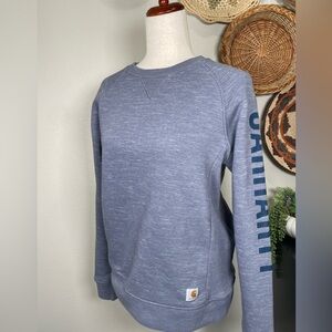 Carhartt 104410 Women’s Relaxed Fit Graphic Long Sleeve Sweatshirt Small (4-6)
